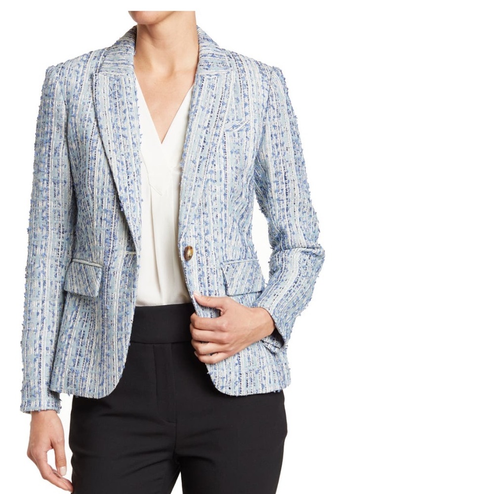 Veronica beard tweed one button lapel blazer. New with Tag